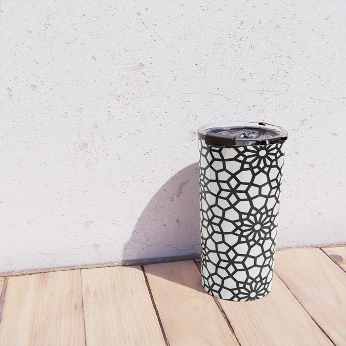 Persian Mosaic - Black Palette Travel Mug Gallery Image 4