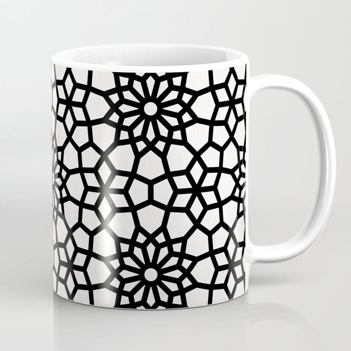 Persian Mosaic - Black Palette Coffee Mug Gallery Image 1