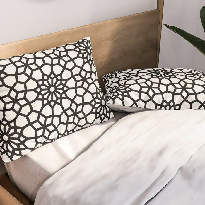 Persian Mosaic - Black Palette Pillow Sham Gallery Image 2