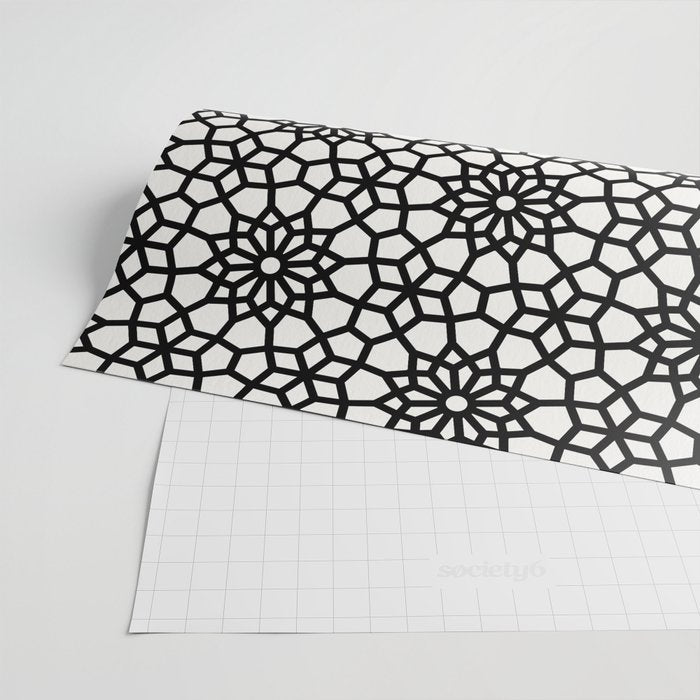 Persian Mosaic - Black Palette Wrapping Paper Gallery Image 2
