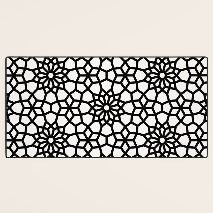 Persian Mosaic - Black Palette Desk Mat Gallery Image 3