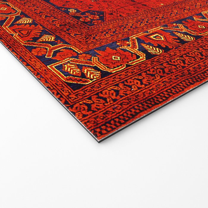 Red Oriental Heritage Bohemian Traditional Moroccan Style Welcome Mat Gallery Image 2