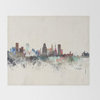 baltimore maryland skyline Throw Blanket Gallery Image 2