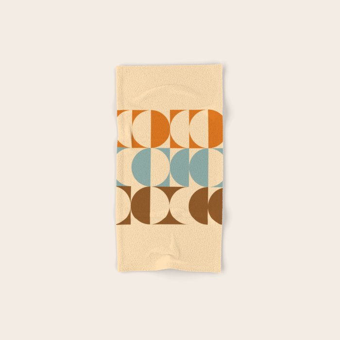 Vintage Geometric 04A Bath Towel Gallery Image 1