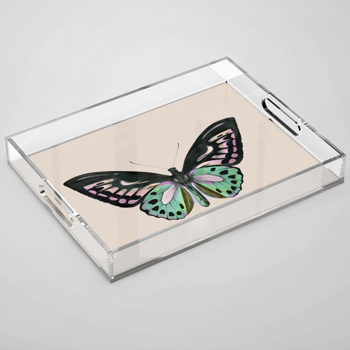 Funky Butterfly Acrylic Tray Gallery Image 1