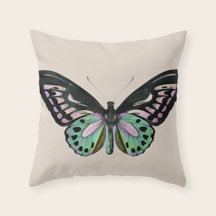 Funky Butterfly Throw Pillow Gallery Image 1