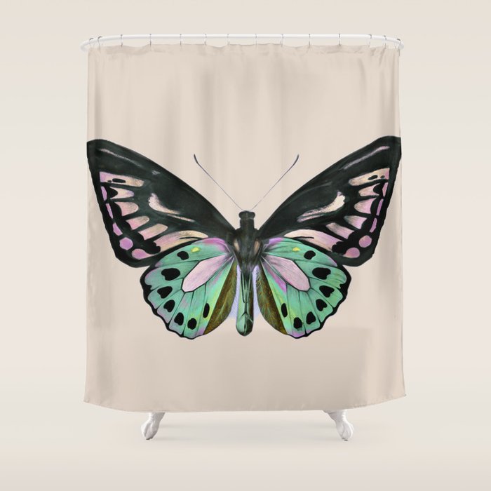 Funky Butterfly Shower Curtain Gallery Image 1
