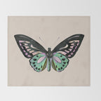 Funky Butterfly Throw Blanket Gallery Image 2