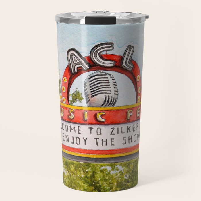 ACL Music Fest Sign Travel Mug Gallery Image 1