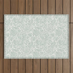 Jacobean Floral - sagebrush  Outdoor Rug Gallery Image 1