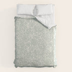 Jacobean Floral - sagebrush  Duvet Cover Gallery Image 6
