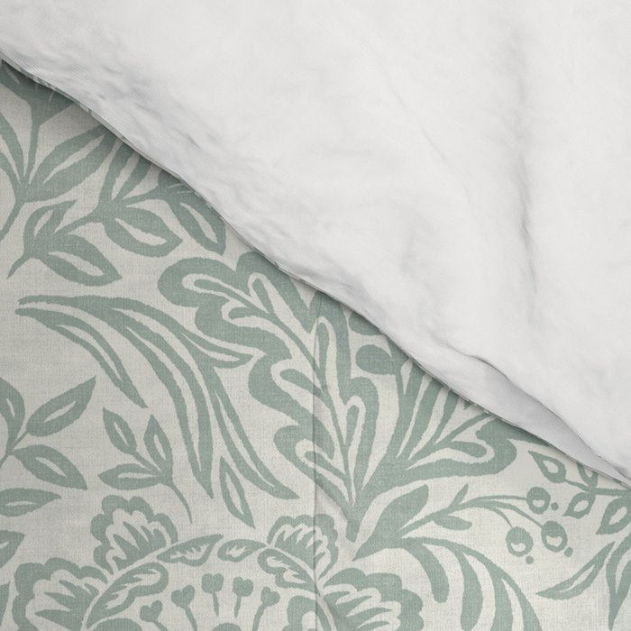 Jacobean Floral - sagebrush  Comforter Gallery Image 4