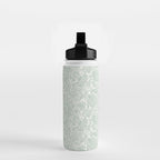 Jacobean Floral - sagebrush  Water Bottle Gallery Image 2