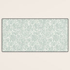 Jacobean Floral - sagebrush  Desk Mat Gallery Image 3