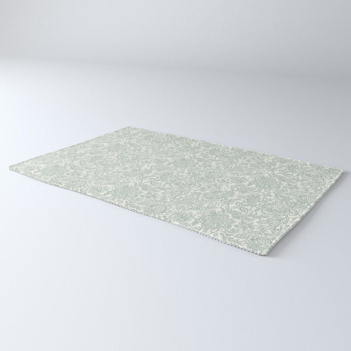 Jacobean Floral - sagebrush  Rug Gallery Image 3