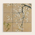 Ume flower painting,korean painting. chinoiserie. Wood Wall Art Gallery Image 1