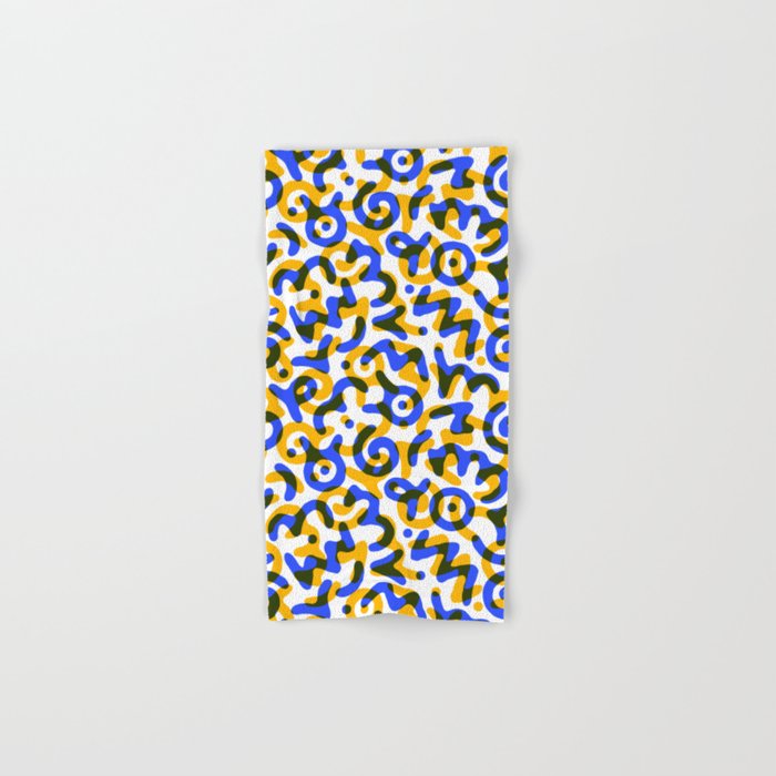Abstract colorful doodle art pattern Bath Towel Gallery Image 1