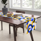 Abstract colorful doodle art pattern Table Runner Gallery Image 2