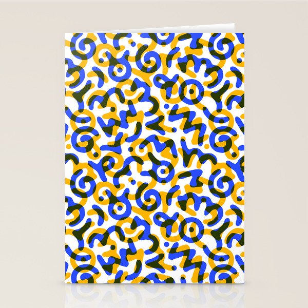 Abstract colorful doodle art pattern Stationery Card Gallery Image 2