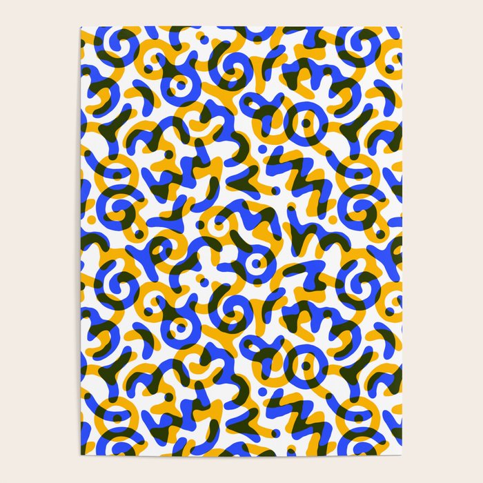 Abstract colorful doodle art pattern Poster Gallery Image 4