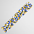 Abstract colorful doodle art pattern Table Runner Gallery Image 3