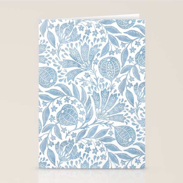 French Country Fig Garden In Blue Stationery Card Gallery Image 1