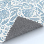 French Country Fig Garden In Blue Rug Gallery Image 4
