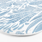 French Country Fig Garden In Blue Bath Mat Gallery Image 3