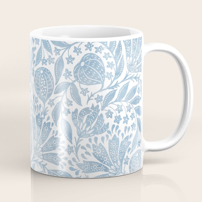 French Country Fig Garden In Blue Coffee Mug Gallery Image 1