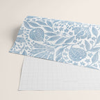 French Country Fig Garden In Blue Wrapping Paper Gallery Image 2