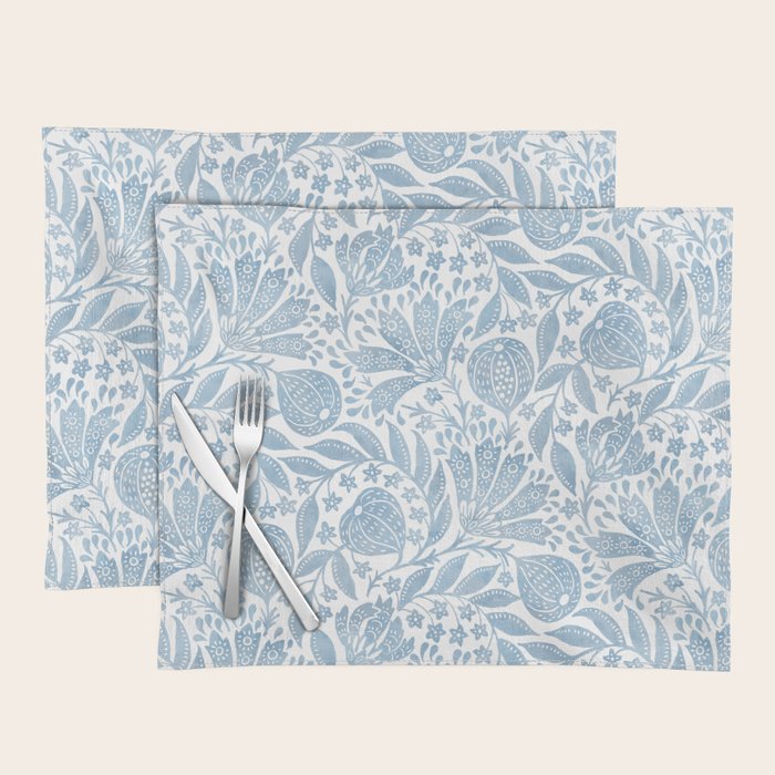 French Country Fig Garden In Blue Placemat Gallery Image 1