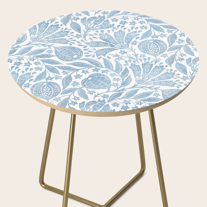 French Country Fig Garden In Blue Side Table Gallery Image 2