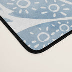 French Country Fig Garden In Blue Desk Mat Gallery Image 4