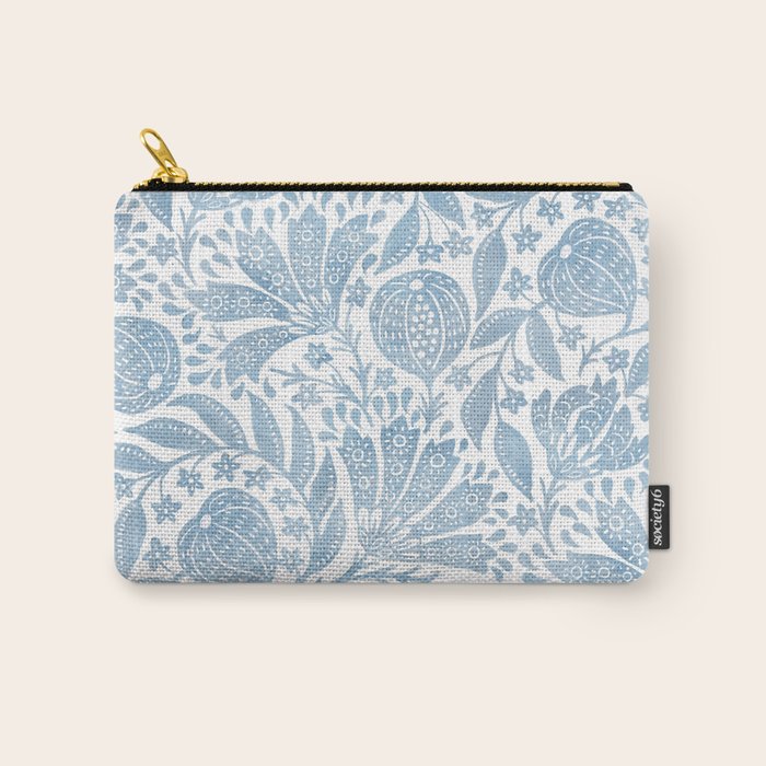 French Country Fig Garden In Blue Carry All Pouch Gallery Image 1