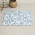 French Country Fig Garden In Blue Rug Gallery Image 1