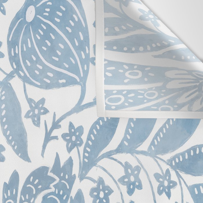 French Country Fig Garden In Blue Wall Tapestry Gallery Image 3