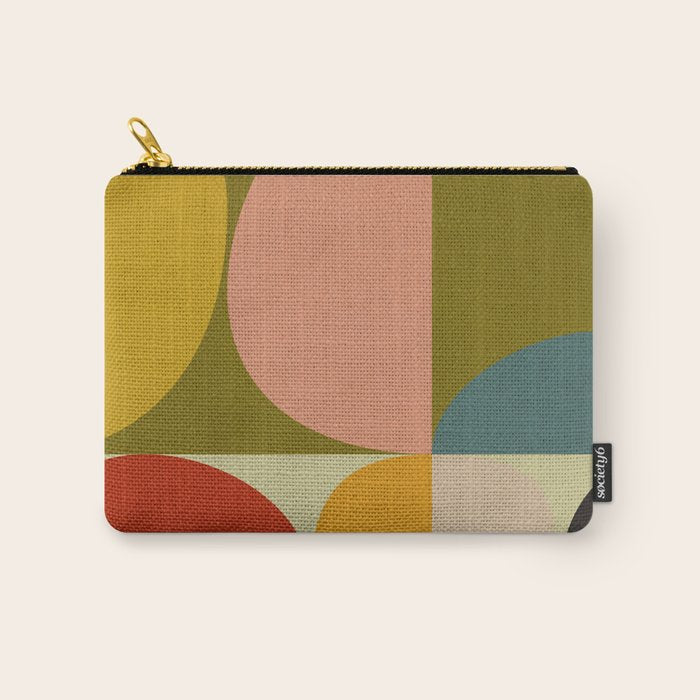 mid mod geometric organic II Carry All Pouch Gallery Image 1