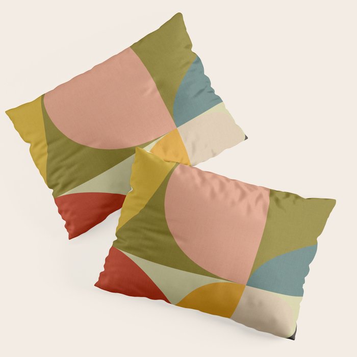 mid mod geometric organic II Pillow Sham Gallery Image 1