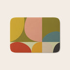 mid mod geometric organic II Bath Mat Gallery Image 1