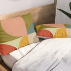 mid mod geometric organic II Pillow Sham Gallery Image 2