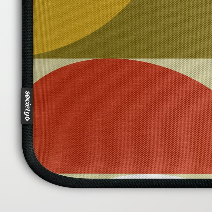 mid mod geometric organic II Laptop Sleeve Gallery Image 3
