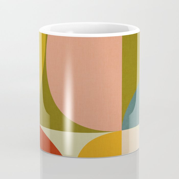mid mod geometric organic II Coffee Mug Gallery Image 4