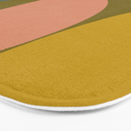 mid mod geometric organic II Bath Mat Gallery Image 3