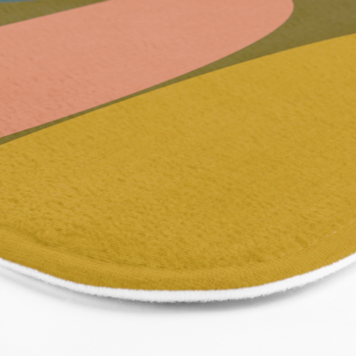 mid mod geometric organic II Bath Mat Gallery Image 3