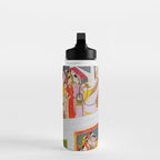 Lovers Watching an Approaching Thunderstorm, Indian Miniature Painting  Water Bottle Gallery Image 3