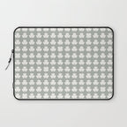 Clovers XXXV Neutral Green Botanical Pattern Laptop Sleeve Gallery Image 1
