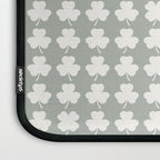 Clovers XXXV Neutral Green Botanical Pattern Laptop Sleeve Gallery Image 3