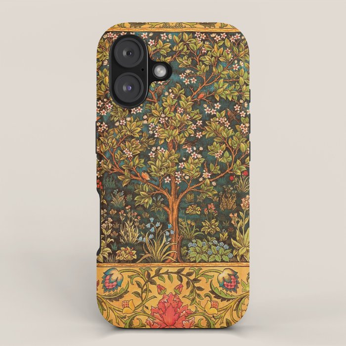 William Morris Tree Of Life,No, 02. iPhone Case Gallery Image 1