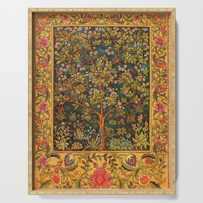 William Morris Tree Of Life,No, 02. Serving Tray Gallery Image 1