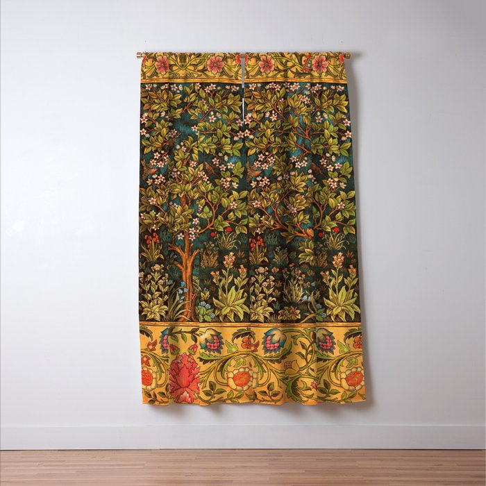 William Morris Tree Of Life,No, 02. Window Curtain Gallery Image 3